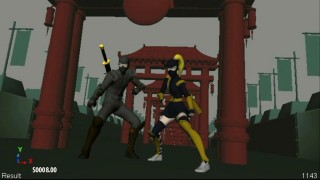 Among the Animatics clips is this rough version of the Ninja Ninja Revolution arcade game Scott and Knives are so skilled at.