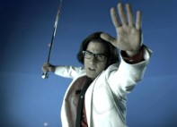 Jason Schwartzman engages in slow motion, blue screen combat in the "Phantom Montage."