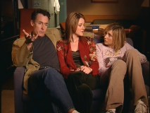 Ladies man Johnny C. is joined by Christa Miller and Sarah Chalke in the "Favorite Moments" bonus feature.