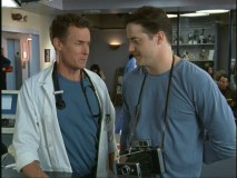 Brendan Fraser guest stars in two episodes as Dr. Cox's brother-in-law.