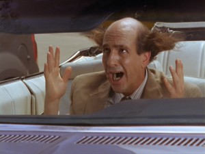 Ted the Lawyer (Sam Lloyd) isn't auditioning for a part in a live action Dilbert movie; he just can't get his hair to stay down.