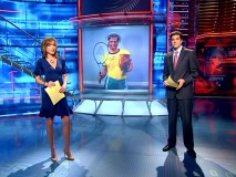 With "Scrubs" now produced and distributed by Disney, there's no one to object to John Dorian appearing on a fantasy SportsCenter segment with reporters Hannah Storm and Josh Elliot self-cameoing.