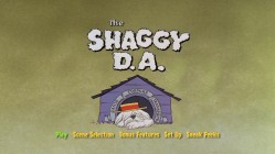 "The Shaggy D.A."'s menus are modeled after the film's animated opening, sans Dean Jones' theme tune.