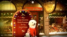 Like the film itself, the DVD's main menu believes in the value of computer-generated snow.