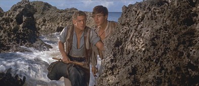 While they're still friends, Fritz and Ernst explore the island.