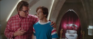Steve Stronghold (Kurt Russell) has a heart-to-heart with Will after his first day at Sky High.
