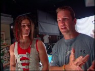 Actor Steven Strait with a stunt coordinator in "Breaking Down Walls."
