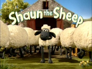 He's Shaun the Sheep. He's Shaun the Sheep. See his show here, puts me to sleep.
