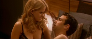 Stripped down to their underwear, Kirk (Jay Baruchel) can't help but notice the difference between his and Molly's (Alice Eve) physiques.