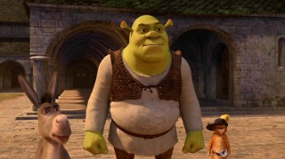 Donkey, Shrek, and Puss in Boots are about to find what they're looking for inside the Worcestershire Academy gymnasium.