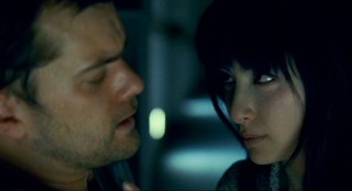 Megumi (Megumi Okina) creeps closer to Benjamin (Joshua Jackson), but doesnt look quite so menacing or different from her living self.