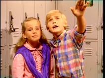 Ricky tries to woo Sally Frumbel (Amanda Peterson, "Can't Buy Me Love") in "Takin' a Chance on Love."