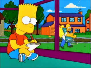 Homer's mishaps fuel Bart's creative juices when the boy creates the hit comic book turned Internet cartoon series "Angry Dad."