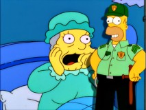 Homer takes private security seriously as seen in this SpringShield commercial from the season finale.