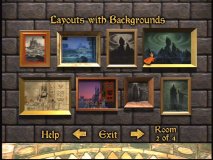 Layouts and Backgrounds in the Virtual Galleries