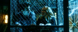 Dave (Jay Baruchel) shows Becky (Teresa Palmer) the good time that can be generated with a musical electrical show performed by a Tesla coil.
