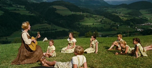 While enjoying a day out, Maria (Julie Andrews) teaches the children to sing a song that will be ingrained in their minds and the audience's permanently.