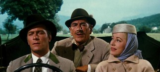 As the Captain (Christopher Plummer) drives the Baroness (Eleanor Parker) home to meet his children, Max (Richard Haydn) notices the sound of music emanating in the air.