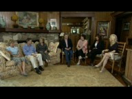 Charmian Carr, Nicholas Hammond, Heather Menzies, Duane Chase, Angela Cartwright, Debbie Turner, and Kym Karath jovially exchange anecdotes on the making of the film in "From Liesl to Gretl."