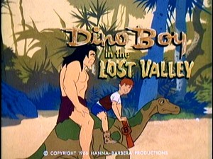 The title card for "Dino Boy in the Lost Valley" appears at the start of its segment, which provides the center of 9/10ths of the episodes on this set.