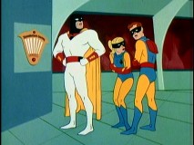 Jan and Jace shiver in a severe temperature drop that Space Ghost suspects The Iceman is behind.