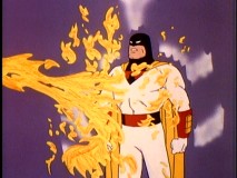 Mere dragon's fire can do no harm to Space Ghost.