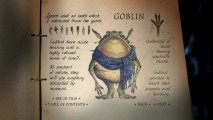 Goblins are one of ten subjects covered with text and drawings in this interactive, simplified version of Arthur Spiderwick's Field Guide.