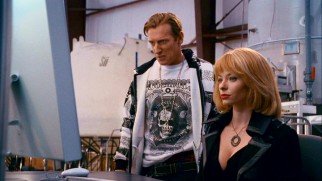 The main villains of the film are Russian baddies Poldark (Magnus Scheving) and Creel (Katherine Boecher). He just can't seem to find a normal American outfit, hence the look here.