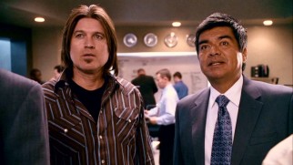 Prominently-billed sitcom fathers Billy Ray Cyrus and George Lopez play CIA agents in contact with Bob. Nice job looking the part, Billy Ray!