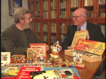 Dave Smith and Leonard Maltin talk about early merchandising of the Silly Symphonies in "Silly Symphonies Souvenirs."