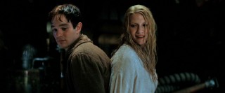 Protagonist Tristan (Charlie Cox) and fallen star Yvaine (Claire Danes) are tied up back-to-back in "Stardust."