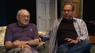 Lewis Black (right) chats with his father, Sam Black, in "Basic Black", a rather good documentary included on the DVD.