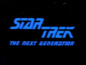 The main title logo for "Star Trek: The Next Generation", 1987's sequel series that ran more than twice as long as the original.