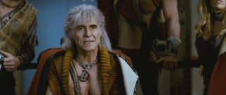 Fueled by revenge, Khan (Ricardo Montalban and his 61-year-old pecs) attacks the USS Enterprise.