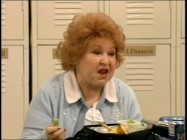Muriel (Estelle Harris) gives her performance a little too much oomph in one of the Season One "Suite Life" bloopers. 