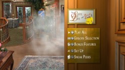 The twins stir up a little dust in the main menu of "The Suite Life of Zack & Cody": Sweet Suite Victory DVD.