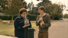 Seth and Evan swipe alcohol from Evan's home in this deleted scene.