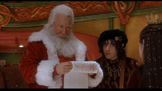 Santa's checking his list for the second time.