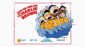 The Race for Your Life DVD's plain main menu adapts the cover art.