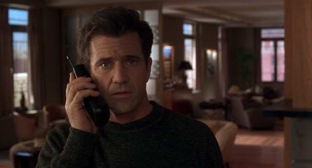 Far from the explosive "Give me back my son" he later spills into the phone, wealthy airline magnate Tom Mullen (Mel Gibson) is calm and compliant in his initial phone conversations with his son's kidnapper.