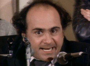 A graceless cement man (Danny DeVito) runs for New Jersey senator in "The Selling of Vince D'Angelo."