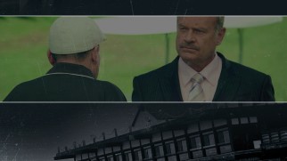 Kelsey Grammer makes a brief appearance as a supposedly intimidating mob boss, a scene prominently featured on the cover and the menu.