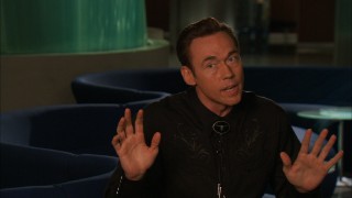 Kevin Durand remains in character as villainous Texan Ricky in the mockumentary "Countdown to the Fight: The Charlie Kenton Story."