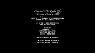 These short-lived credits are the only visual supplied at the top of each vintage one-hour "Rebecca" radio play broadcast.
