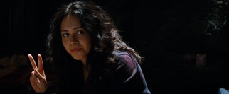 Wolverines flash the peace sign with no intended irony.