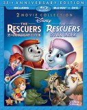 The Rescuers & The Rescuers Down Under: 2 Movie Collection Blu-ray + DVD cover art -- click to buy from Amazon.com