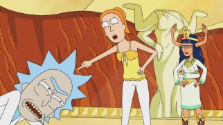 Summer pretends that she is dominant over Rick to fit in on Gazorpazorp.