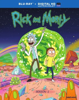 Rick and Morty: Season 1 Blu-ray Disc cover art -- click to buy from Amazon.com