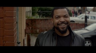 Ice Cube responds to a passerby's adoring scream in the "Ride Along" gag reel.