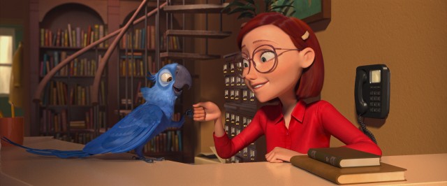 Having grown up together in Minnesota, Blu (voiced by Jesse Eisenberg) and Linda (Leslie Mann) have a very close and comfortable relationship.